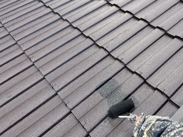 加古川市で屋根上塗り